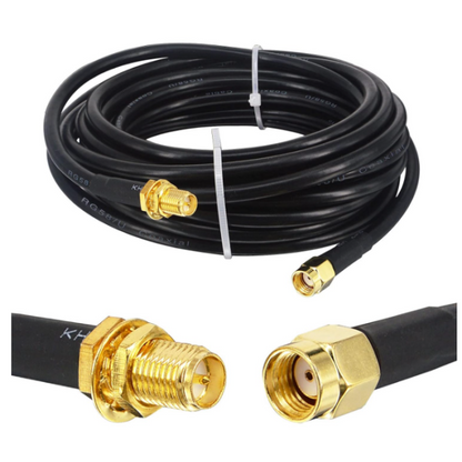 5M cable RP-SMA male to RP-SMA female RG58/ Wireless antenna cable RP-SMA male to Female low loss RP-SMA extended connection cable