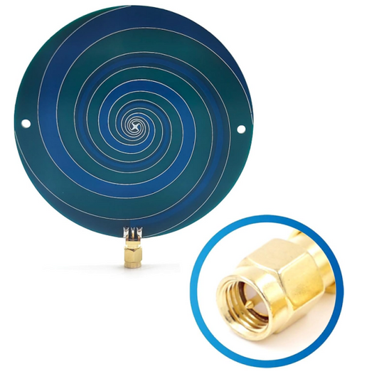 Custom circular polarization UWB antenna, left/right rotation, wireless positioning range, PCB omnidirectional flat plate antenna