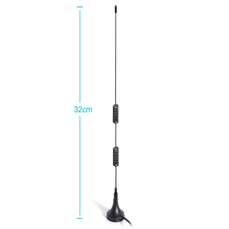 Dual-band 978MHz 1090MHz 7dBi magnetic SMA Public MCX aerial antenna for aviation receiver RTL SDR Software Defined radio USB stick Turn Dog Tuner receiver