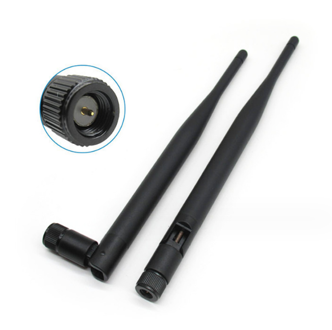 Wifi RP-SMA male rubber duck aerial whip 5dbi antenna 2.4GHz plus U.FL/IPEX to rpsma female pigtail cable