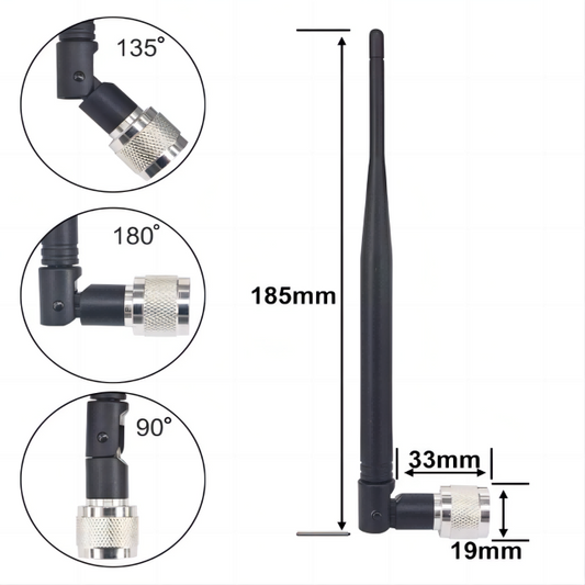 4G5G cellular signal enhancement N male 700MHz-2700MHz 5dBi Omnidirectional Whip antenna High gain transmitting and receiving antenna, signal amplifier